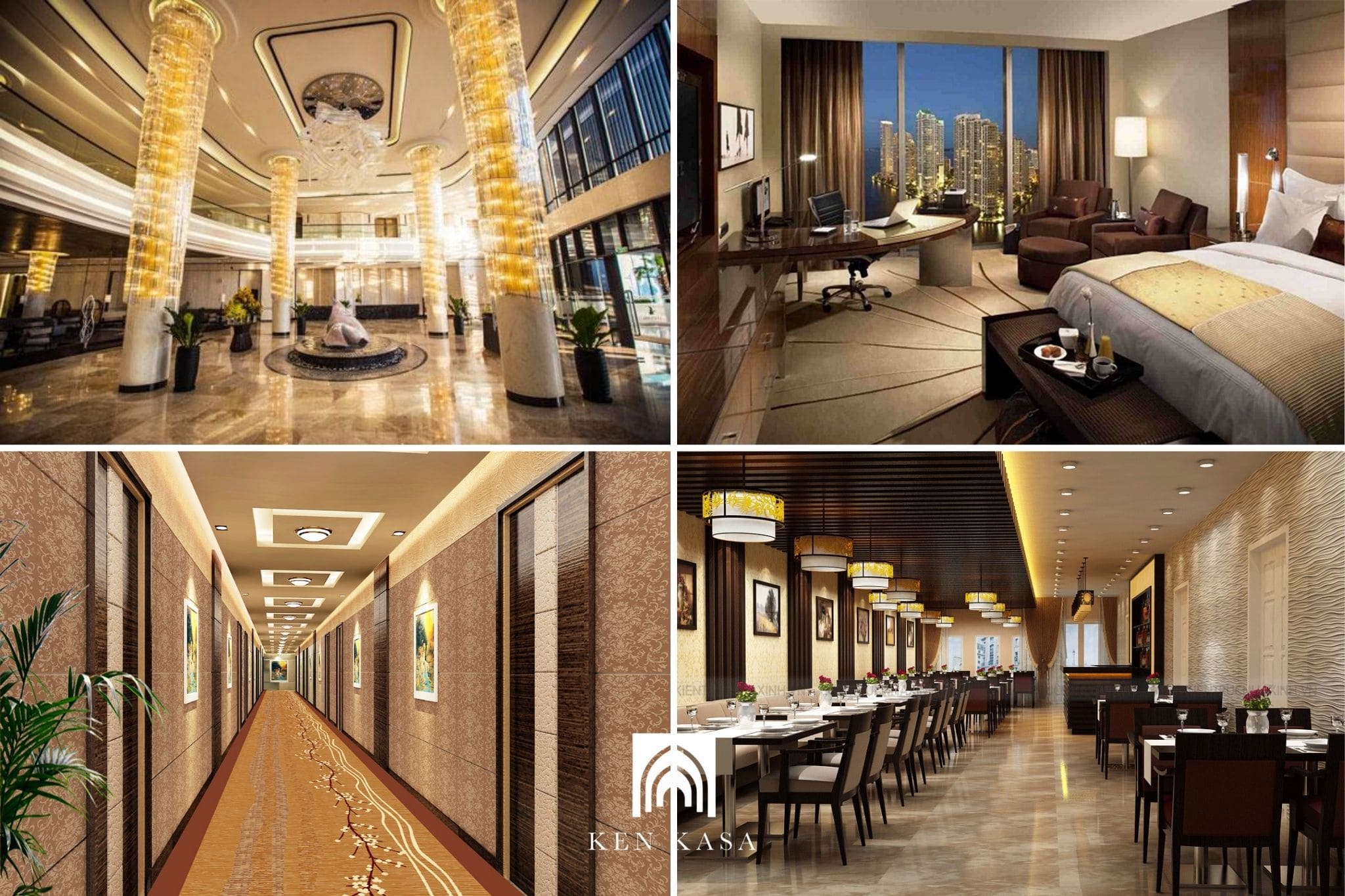 Tiêu chuẩn thiết kế khách sạn cần bảo đảm tỷ lệ hợp lý giữa các khu 